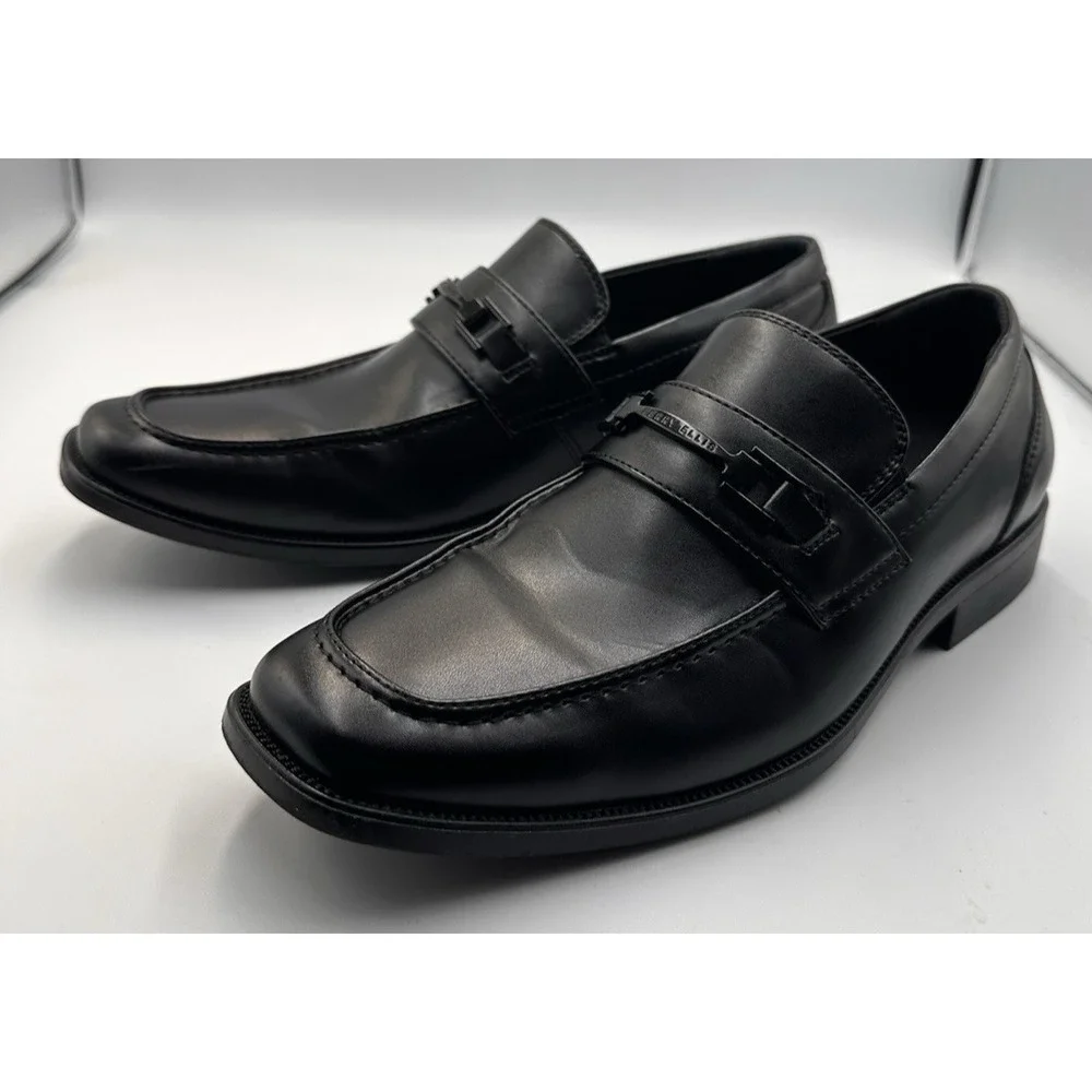Perry Ellis portfolio mens dress shoes size 9‎ russel wide model black